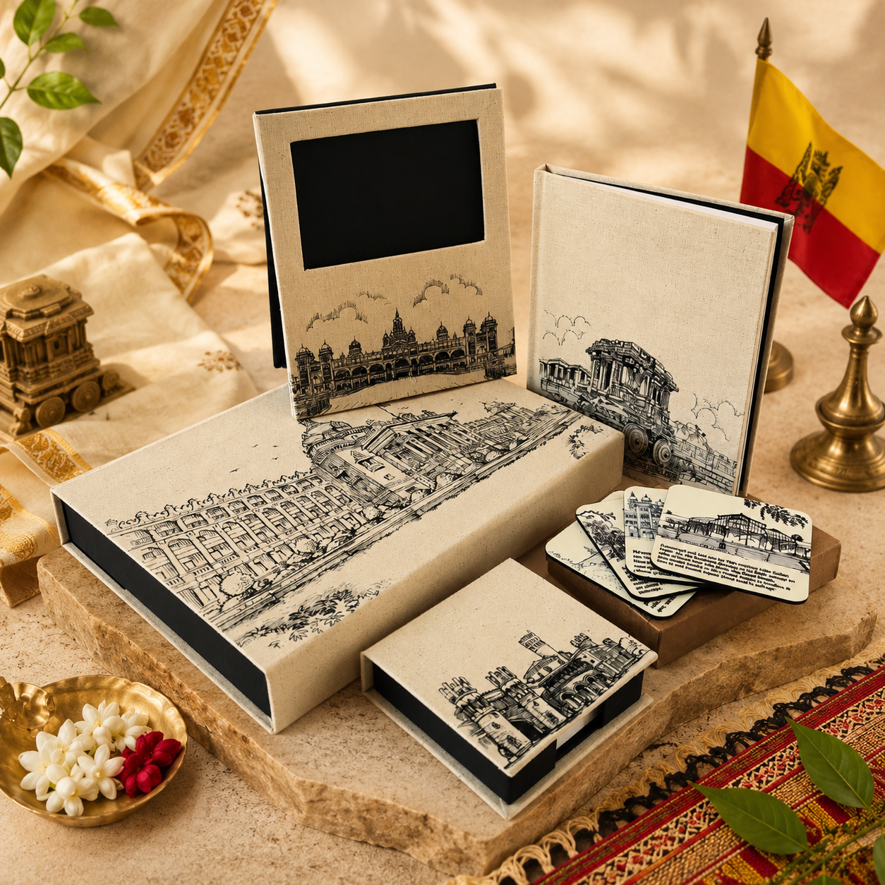 Karnataka in a box sketches large