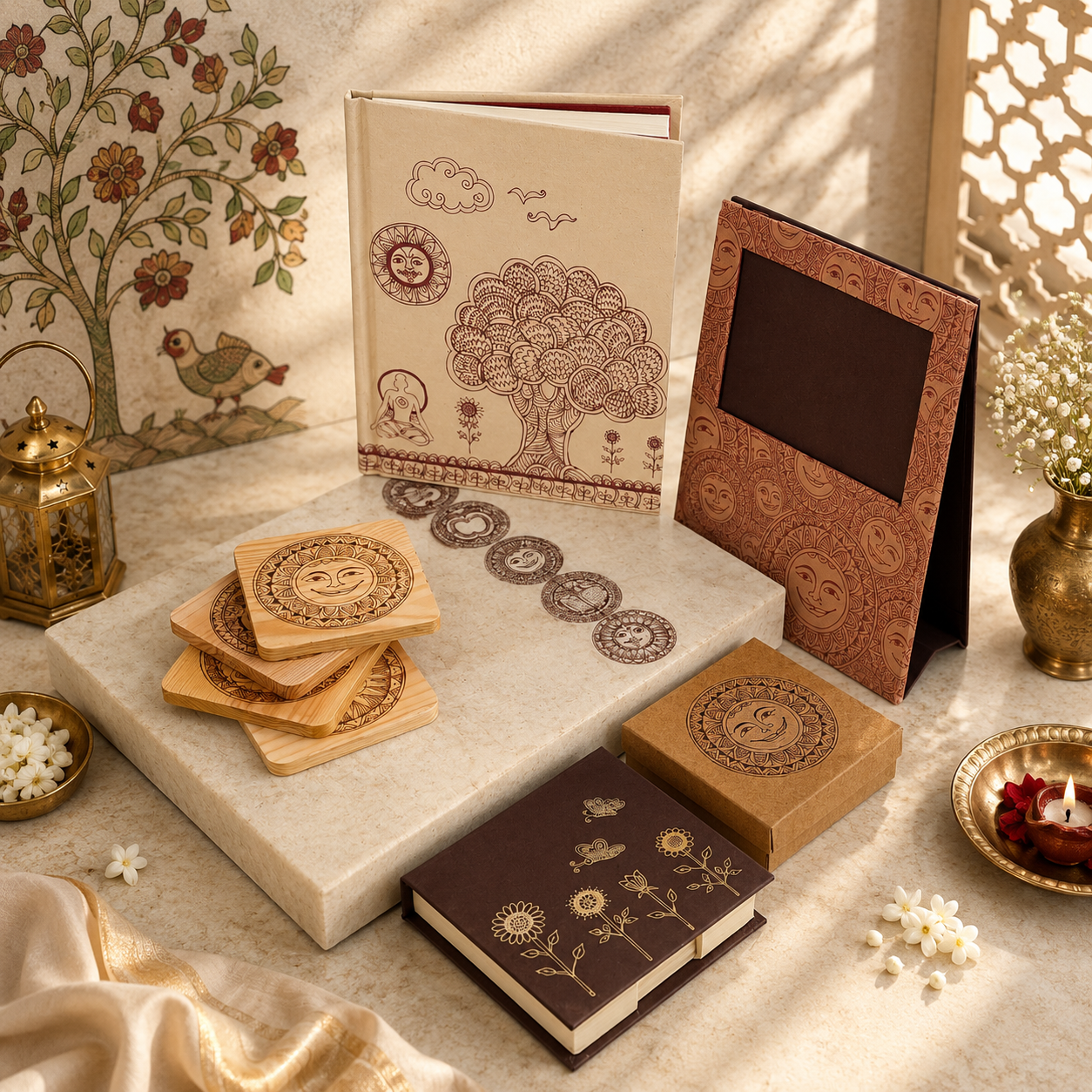 Madhubani Gift Set Rustic Large