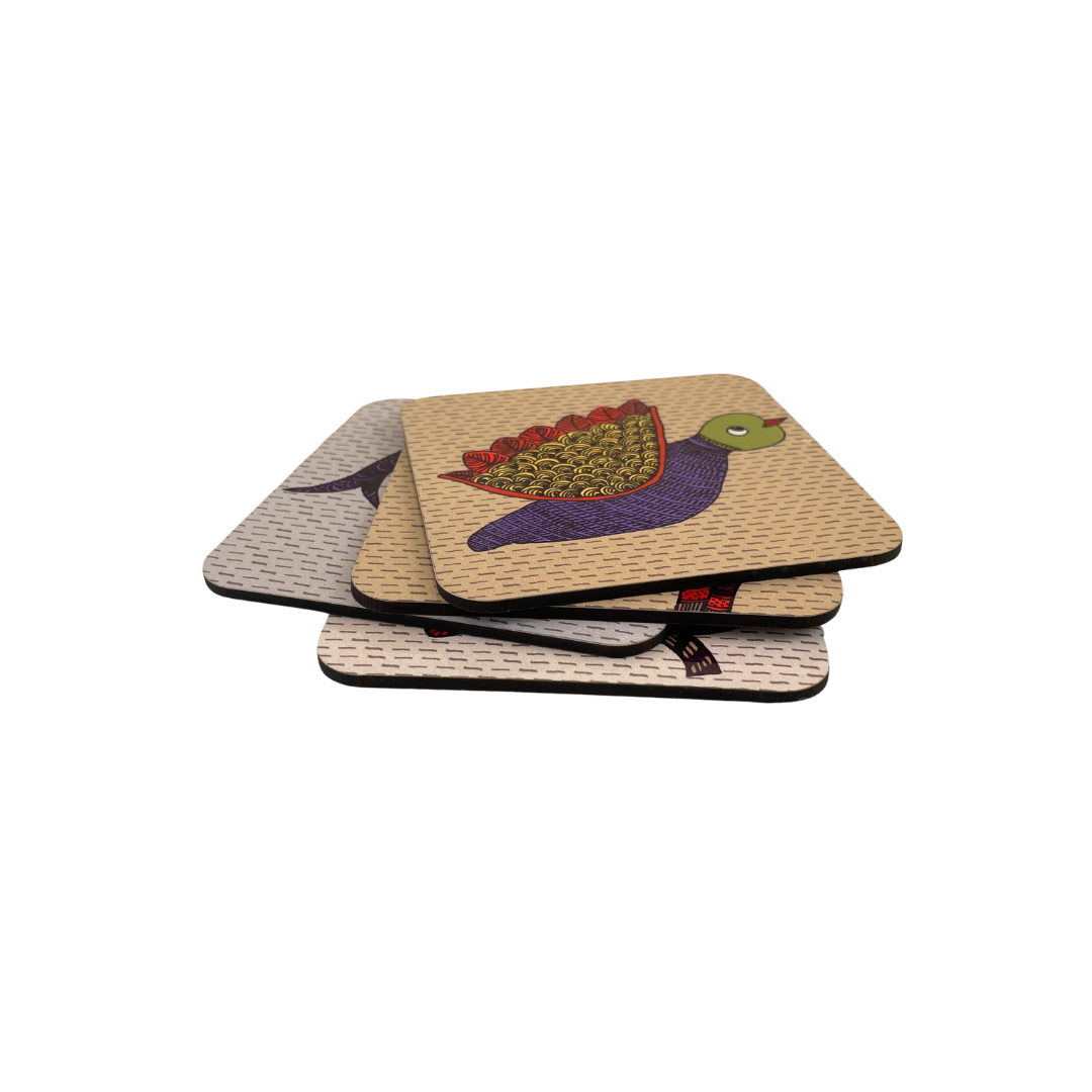Memo and coaster gift box Gond (4)